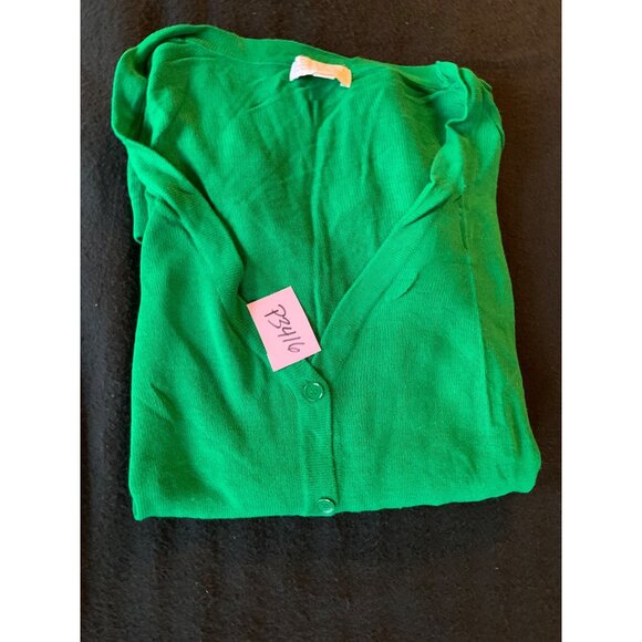 Joseph A Womens Size XLarge Green Cardigan Sweater Rayon with Pockets - Picture 9 of 9